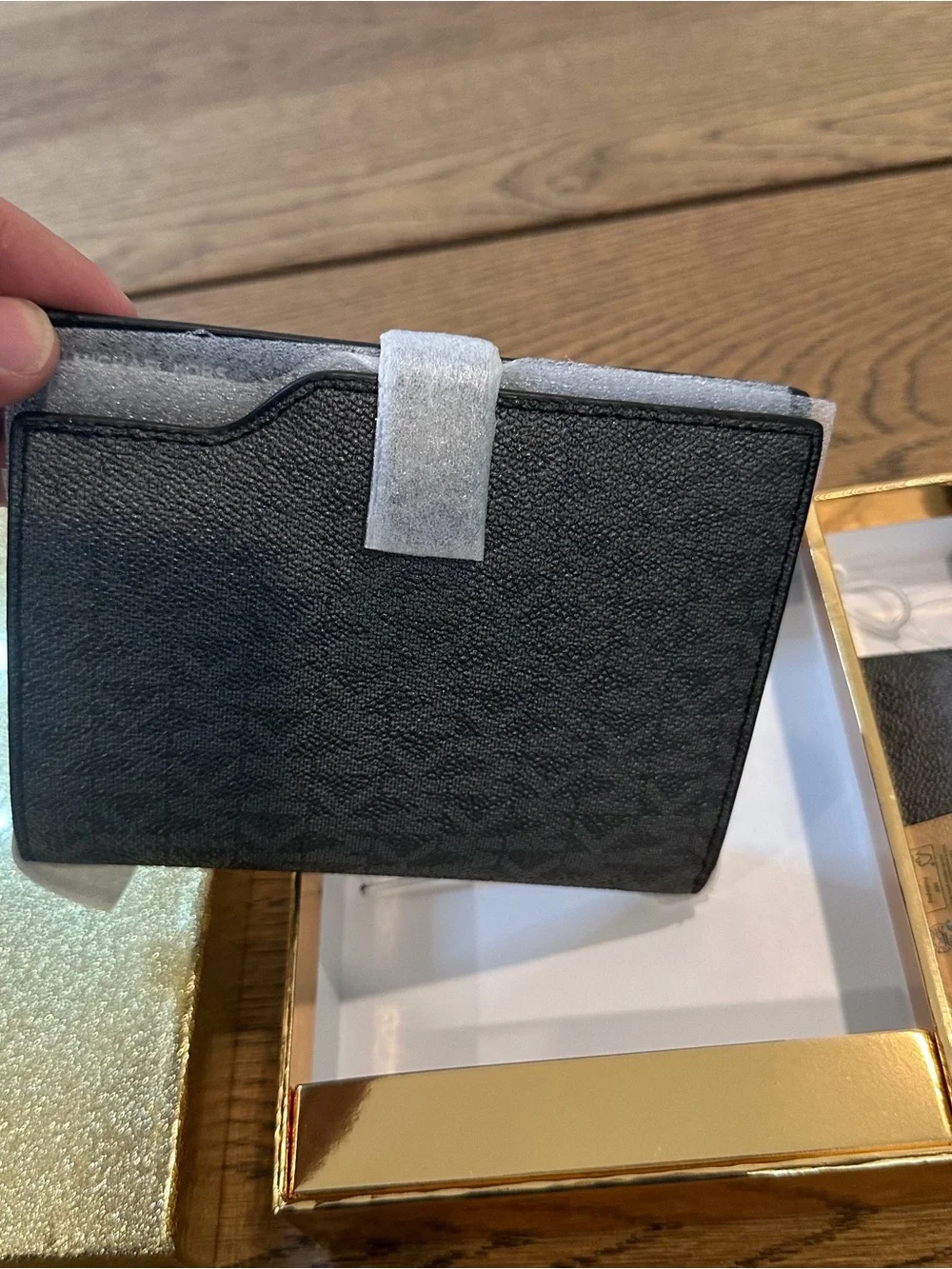 Michael Kors Jet Set Passport Case & Luggage Tag Gift Set Black NIB